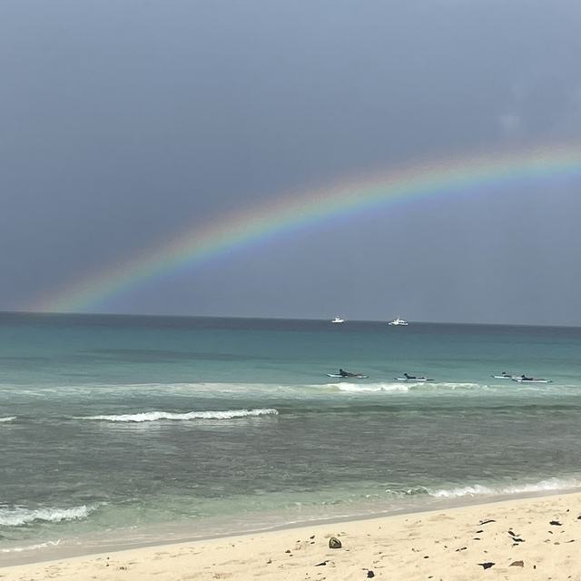 Rainbow over the sea